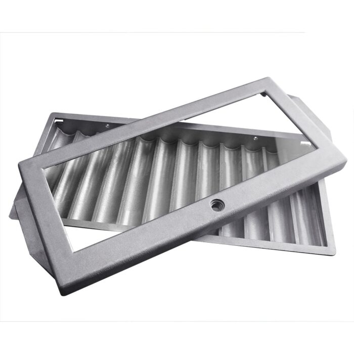 12 Tube Cast Aluminum Chip Tray With Cover - Image 3