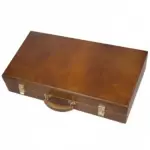 Deluxe 500 Chip Wood Case