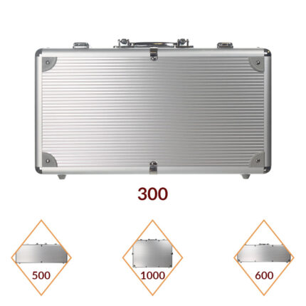 Classic Silver Aluminum Chip Cases
