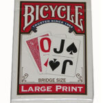BICYCLE BRIDGE SIZE LARGE PRINT RED