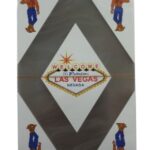 LAS VEGAS PLAYING CARDS W/VIC (CLEAR)