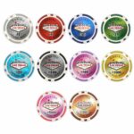 Metallic Foil Las Vegas Poker Chips - 11.5 grams